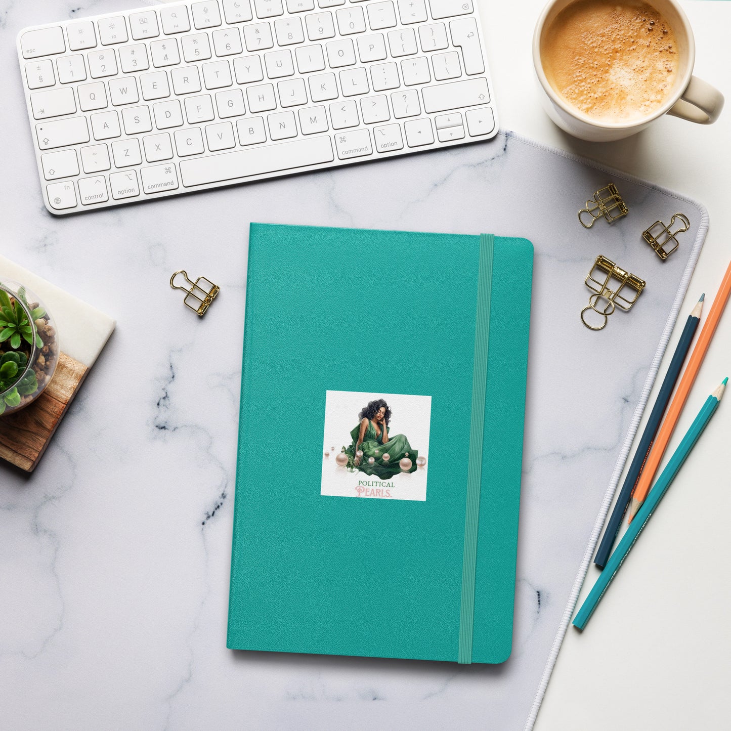 Hardcover bound notebook