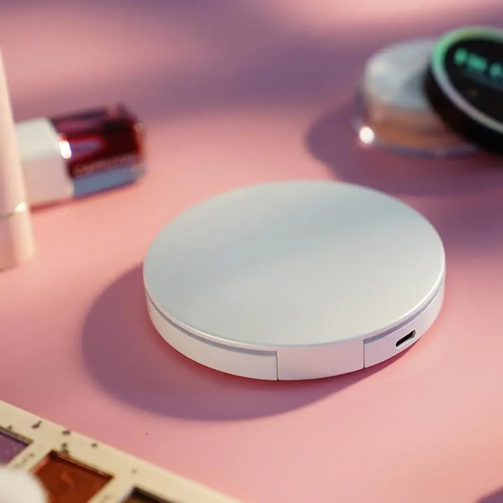 Smart UV Sunscreen Test Camera Makeup Mirror With LED Portable Rechargeable