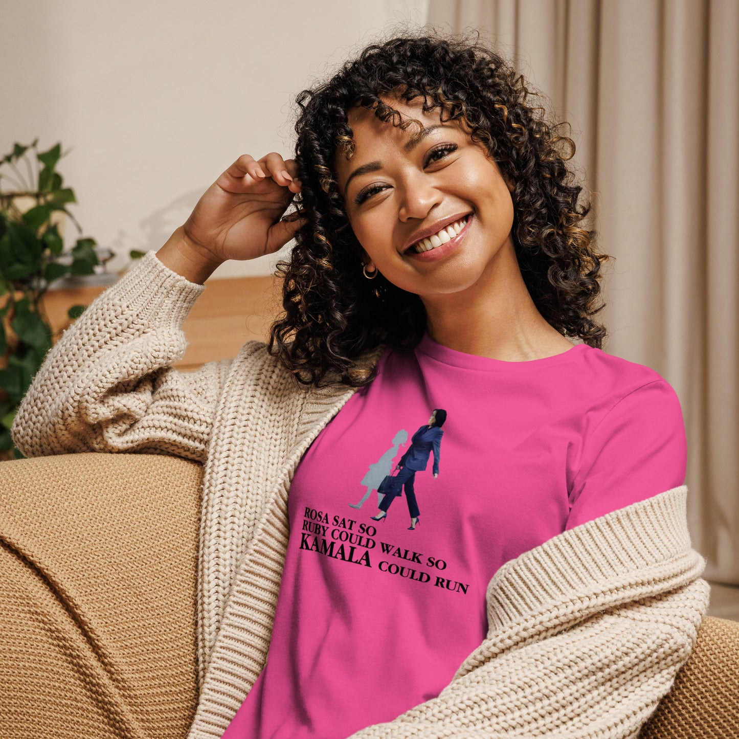 ROSA SAT SO KAMALA COULD RUN TEE