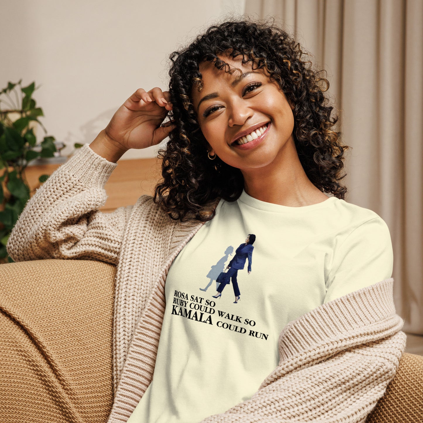 ROSA SAT SO KAMALA COULD RUN TEE