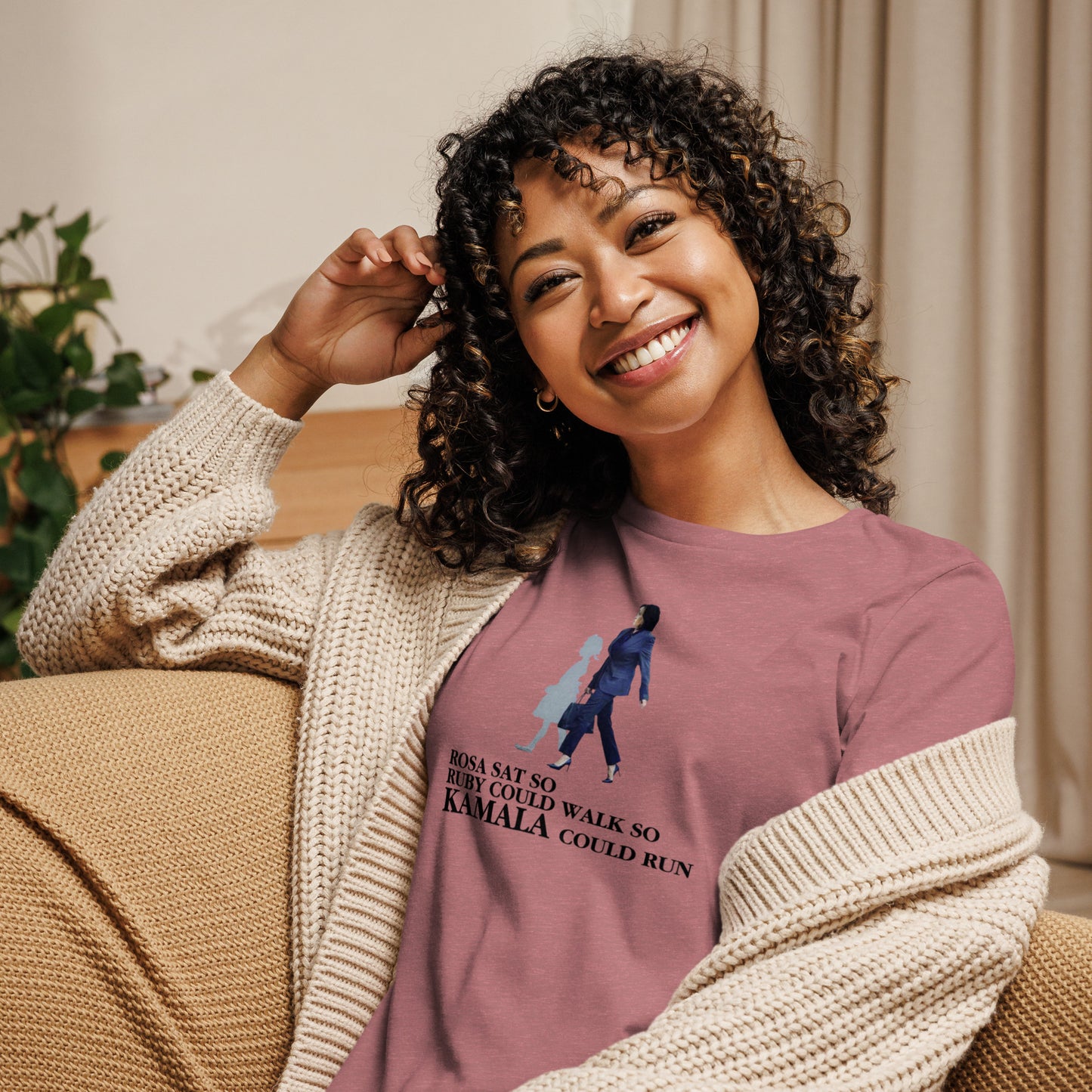 ROSA SAT SO KAMALA COULD RUN TEE