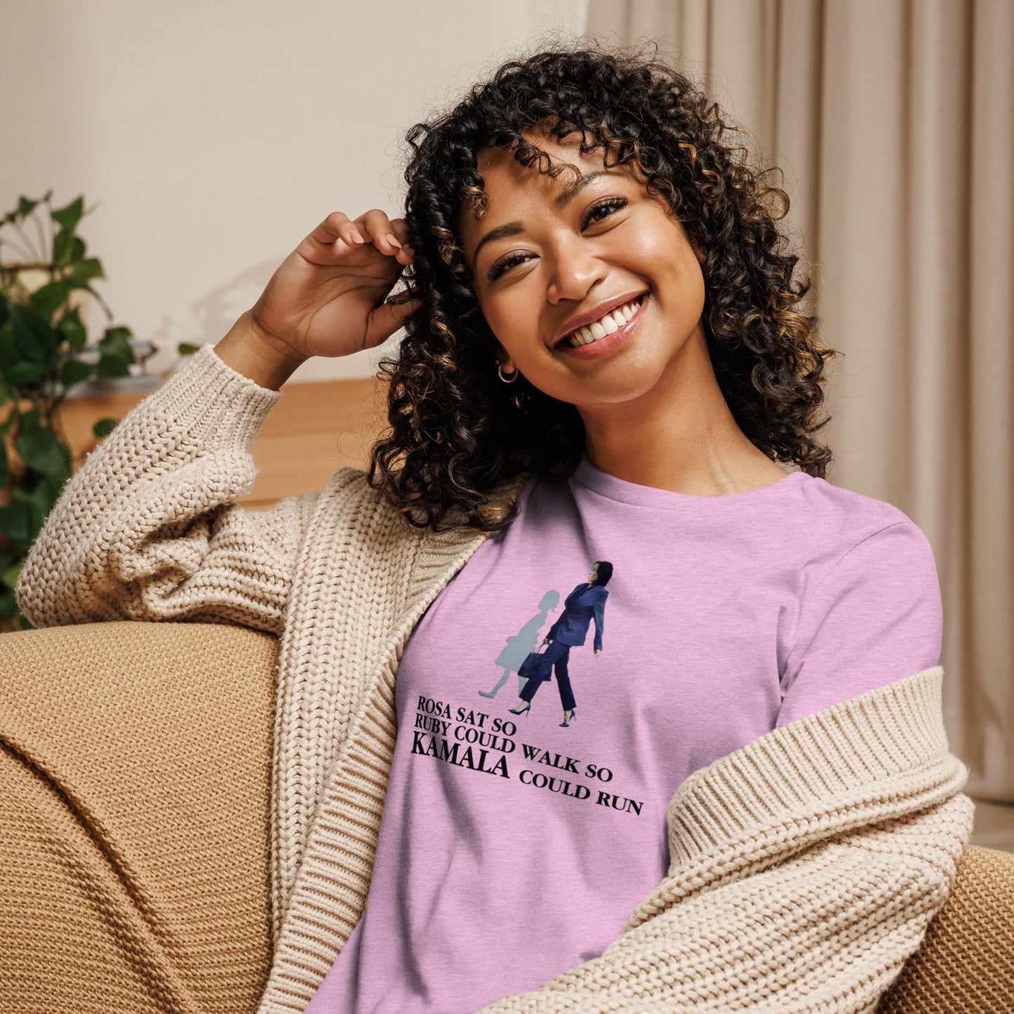 ROSA SAT SO KAMALA COULD RUN TEE