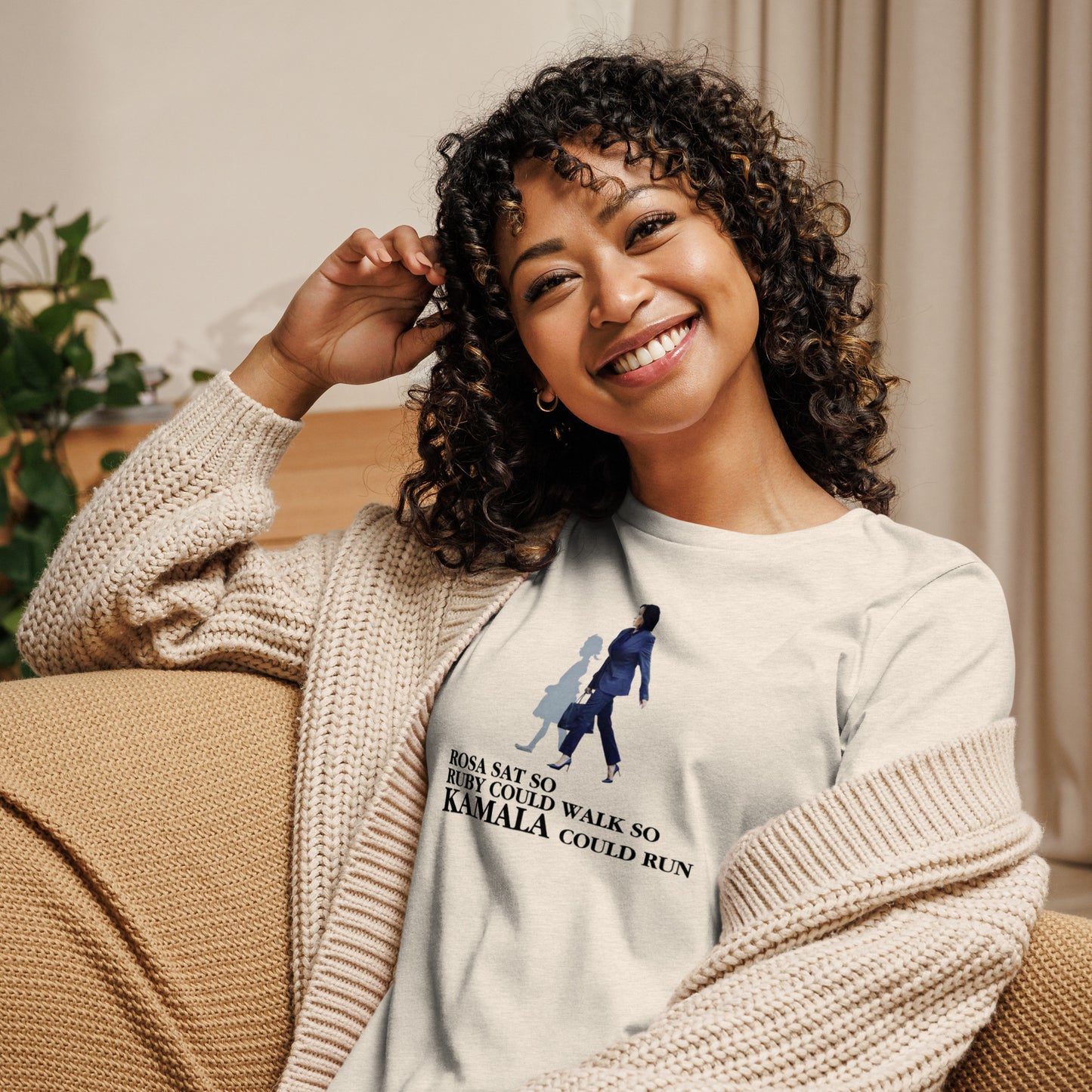 ROSA SAT SO KAMALA COULD RUN TEE
