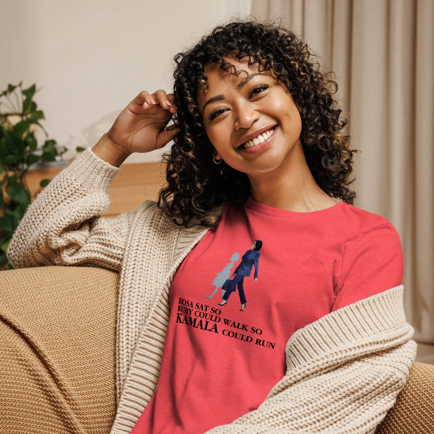 ROSA SAT SO KAMALA COULD RUN TEE