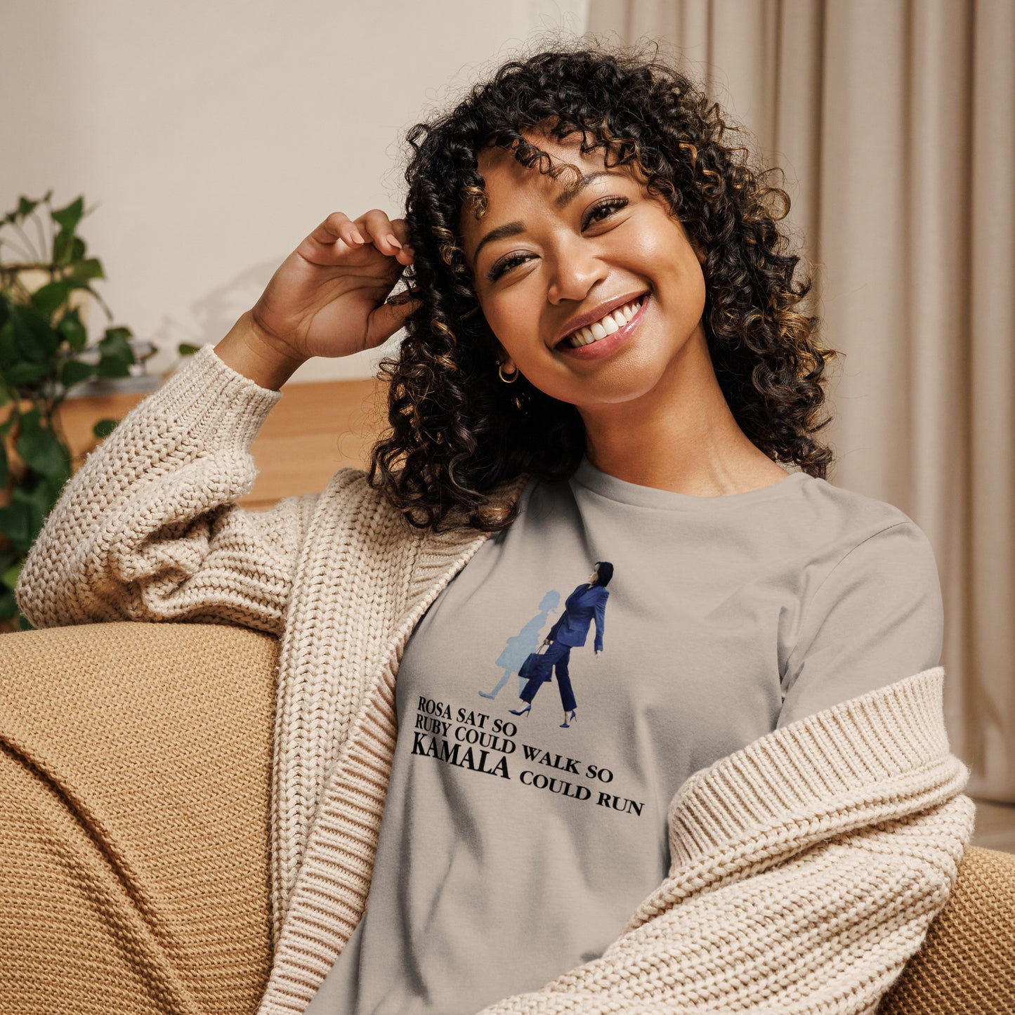 ROSA SAT SO KAMALA COULD RUN TEE