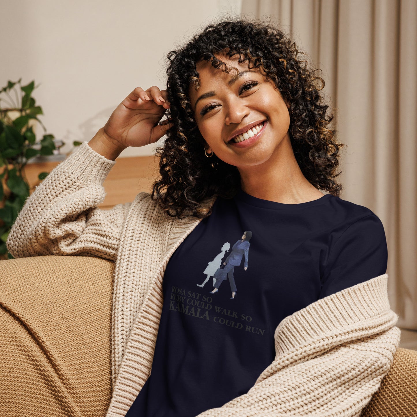 ROSA SAT SO KAMALA COULD RUN TEE