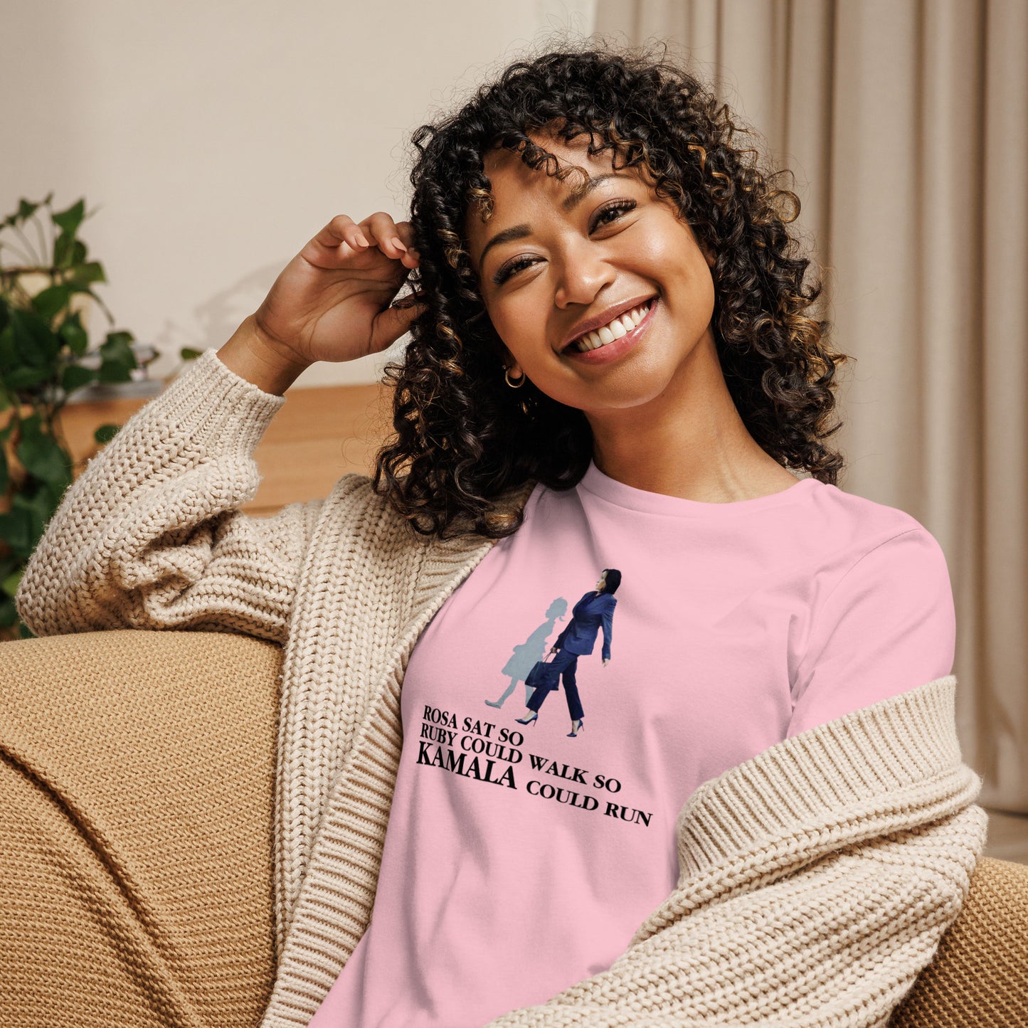 ROSA SAT SO KAMALA COULD RUN TEE